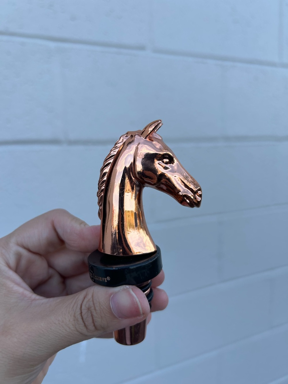 Copper Horse Head Bottle Stopper horse decor gift